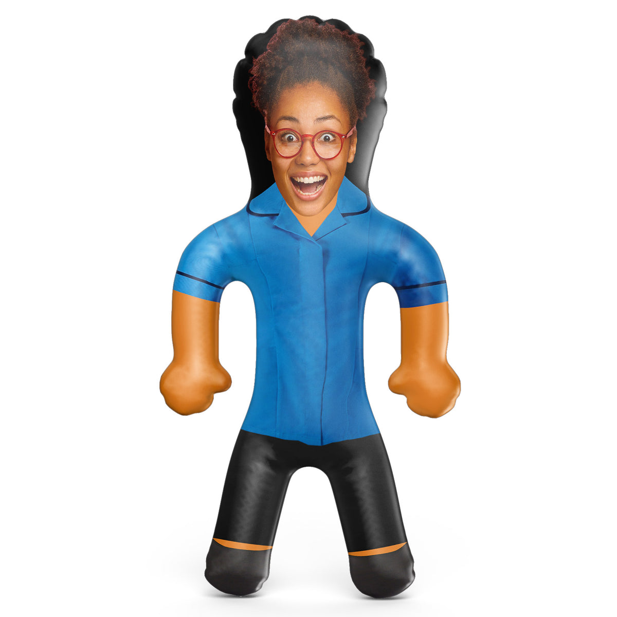 Nurse Uniform Blue with Navy Piping Blow Up Doll
