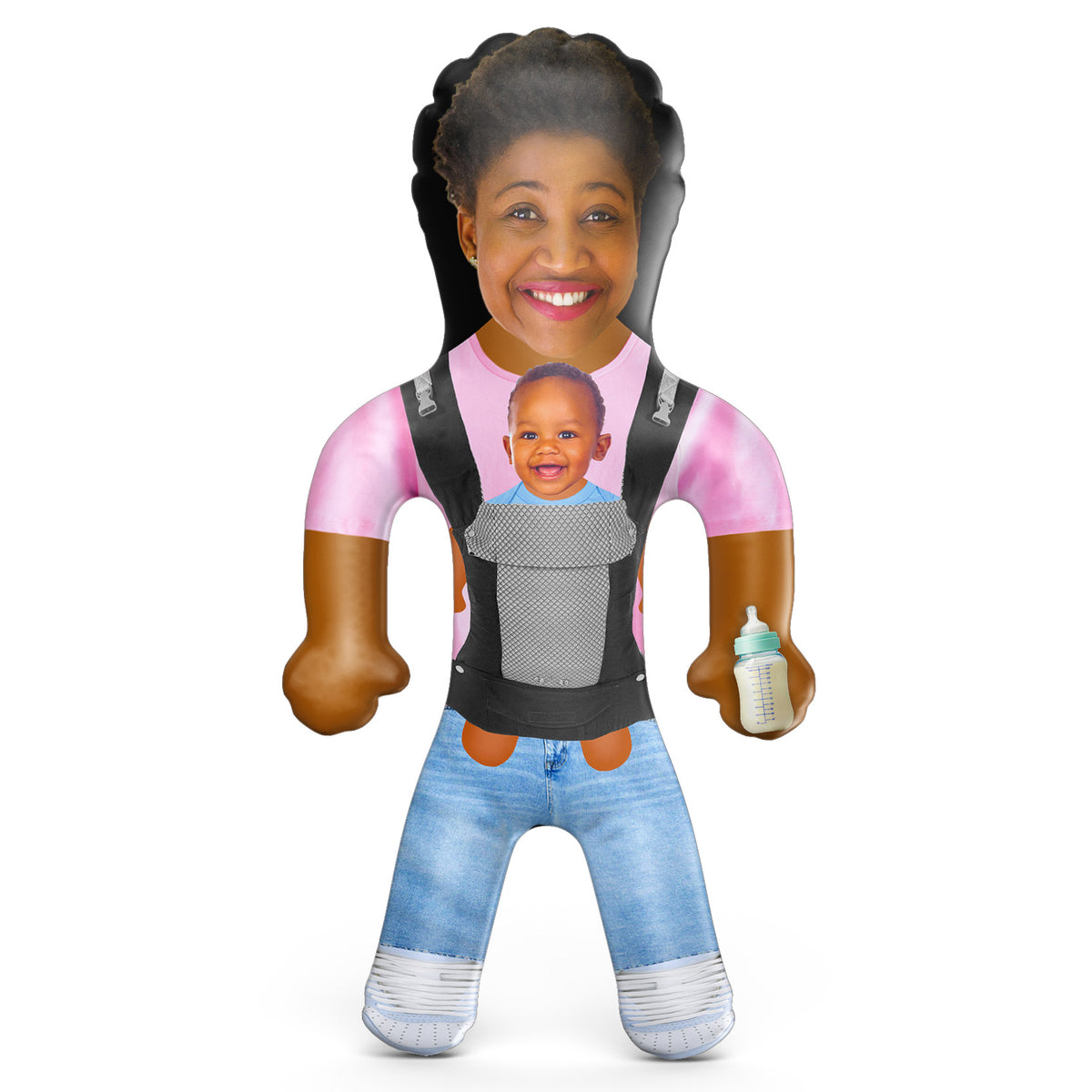 Baby Carrier Pink Blow Up Doll