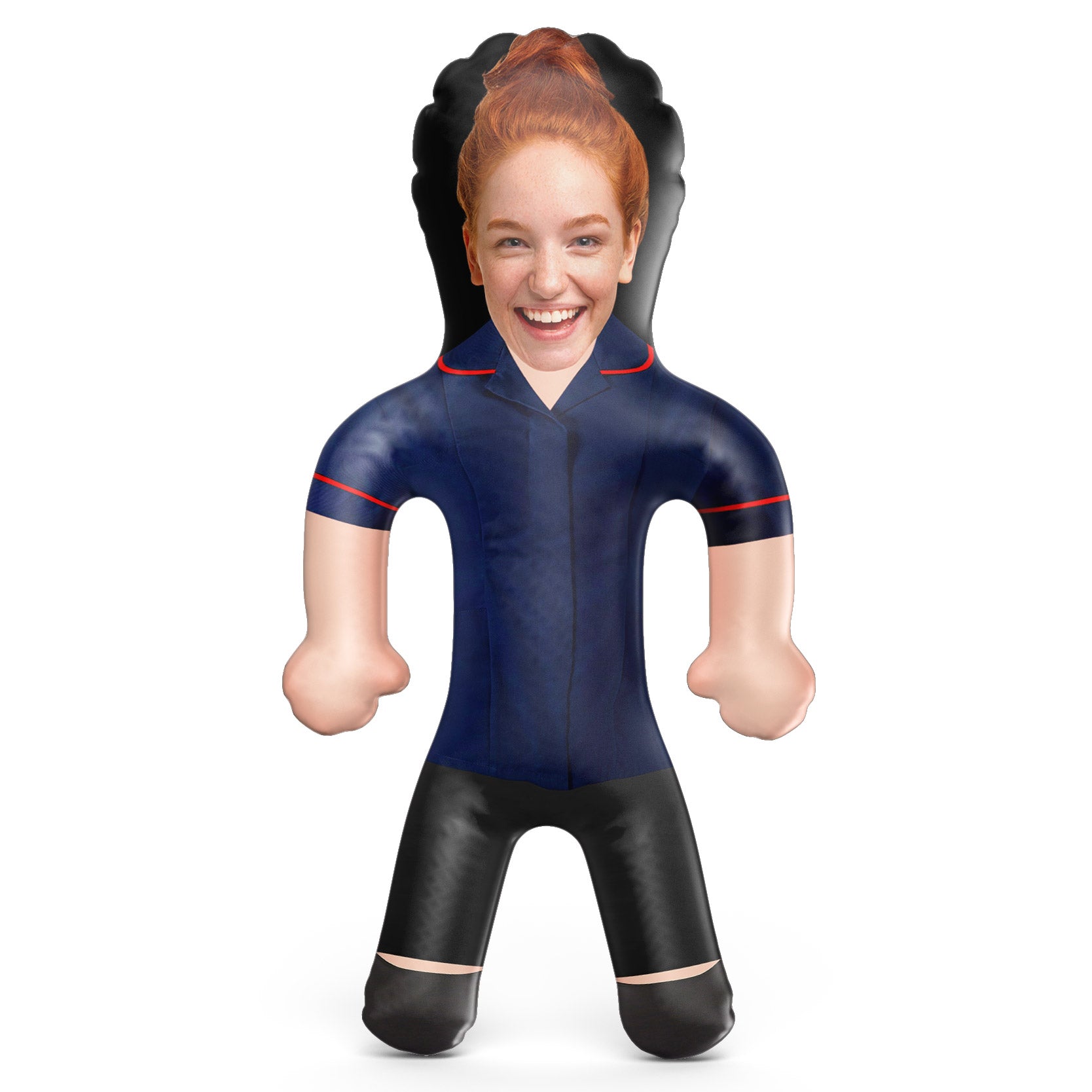 Nurse Uniform Navy with Red Piping Blow Up Doll