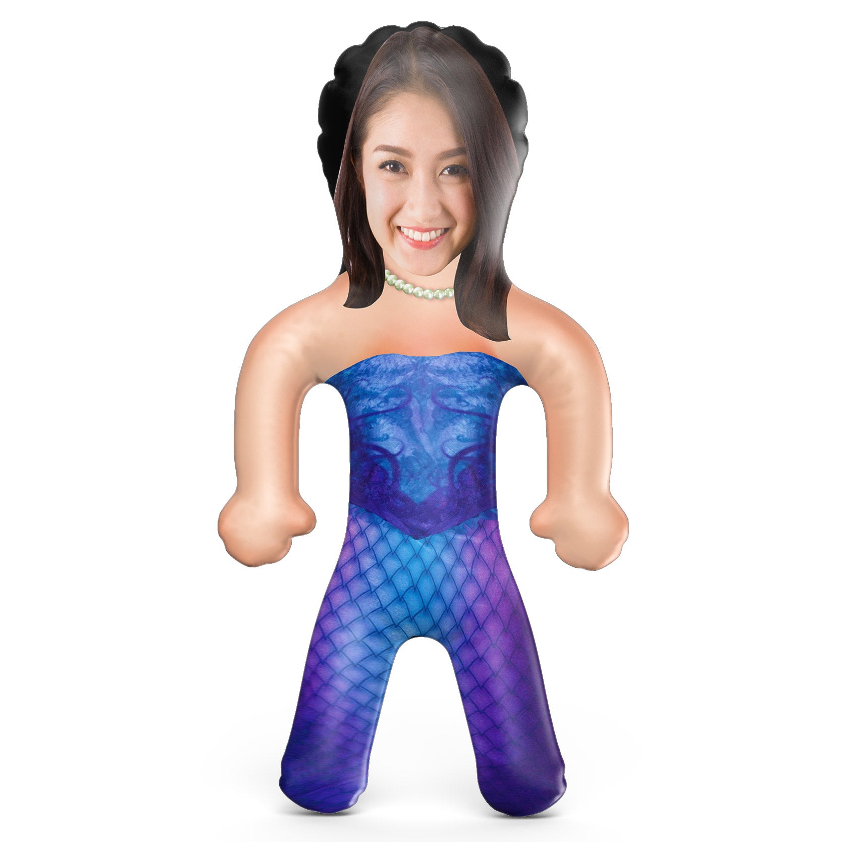 Full Body Mermaid With Pearl Necklace Blow Up Doll