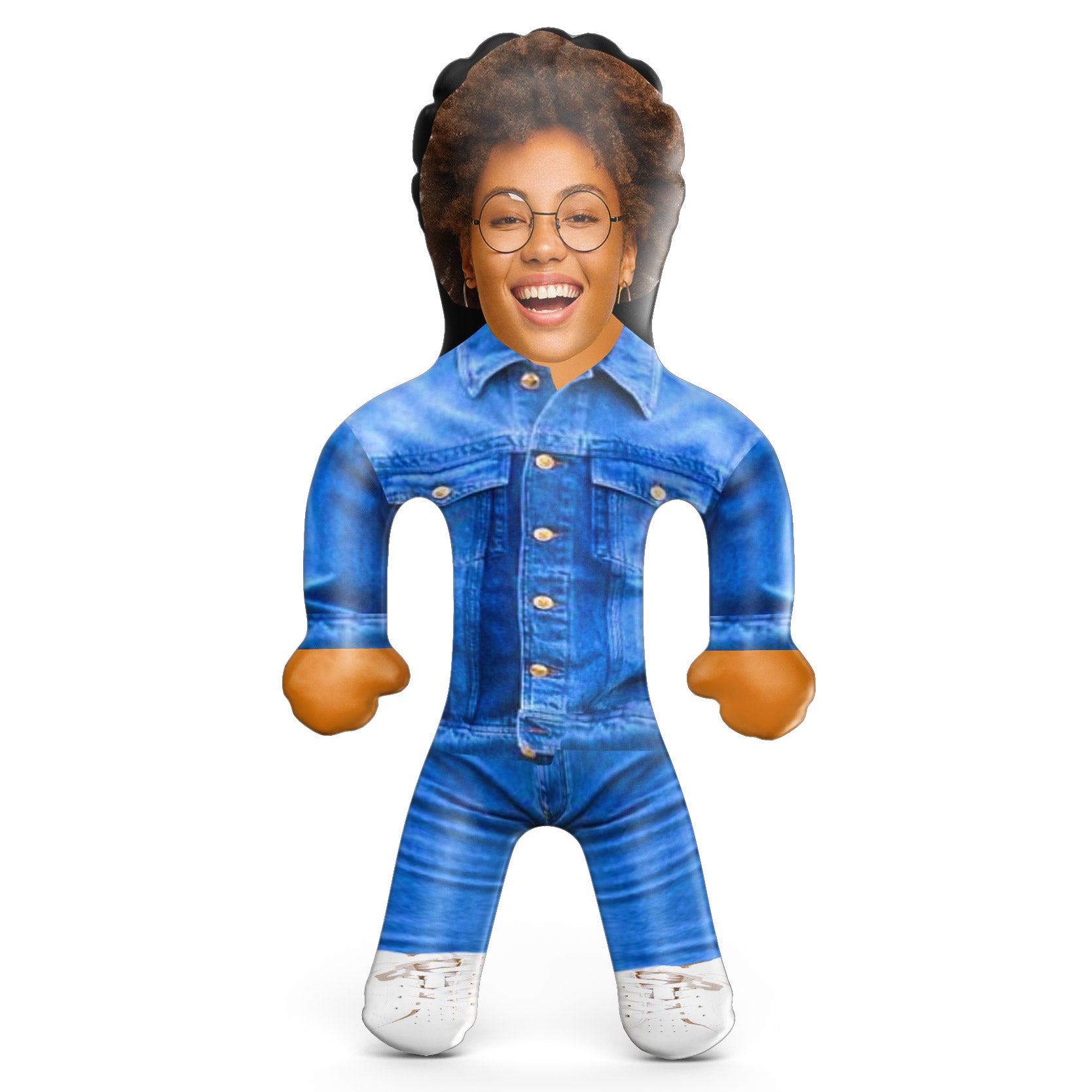 Double Denim Blow Up Doll