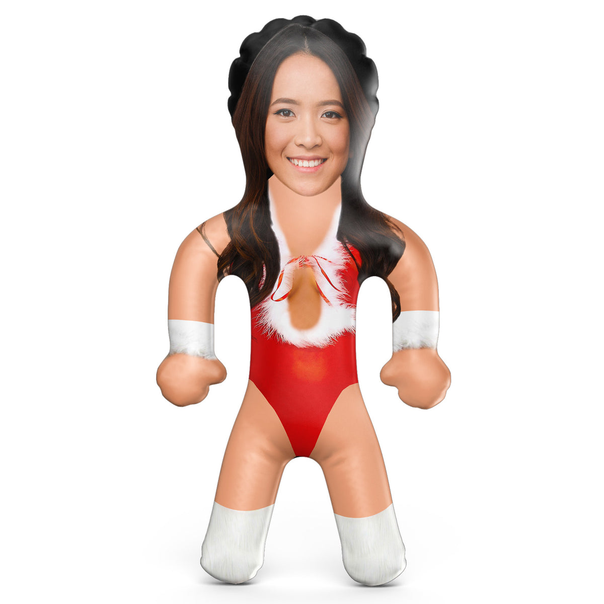 Sexy Fluffy Christmas Bodysuit Blow Up Doll