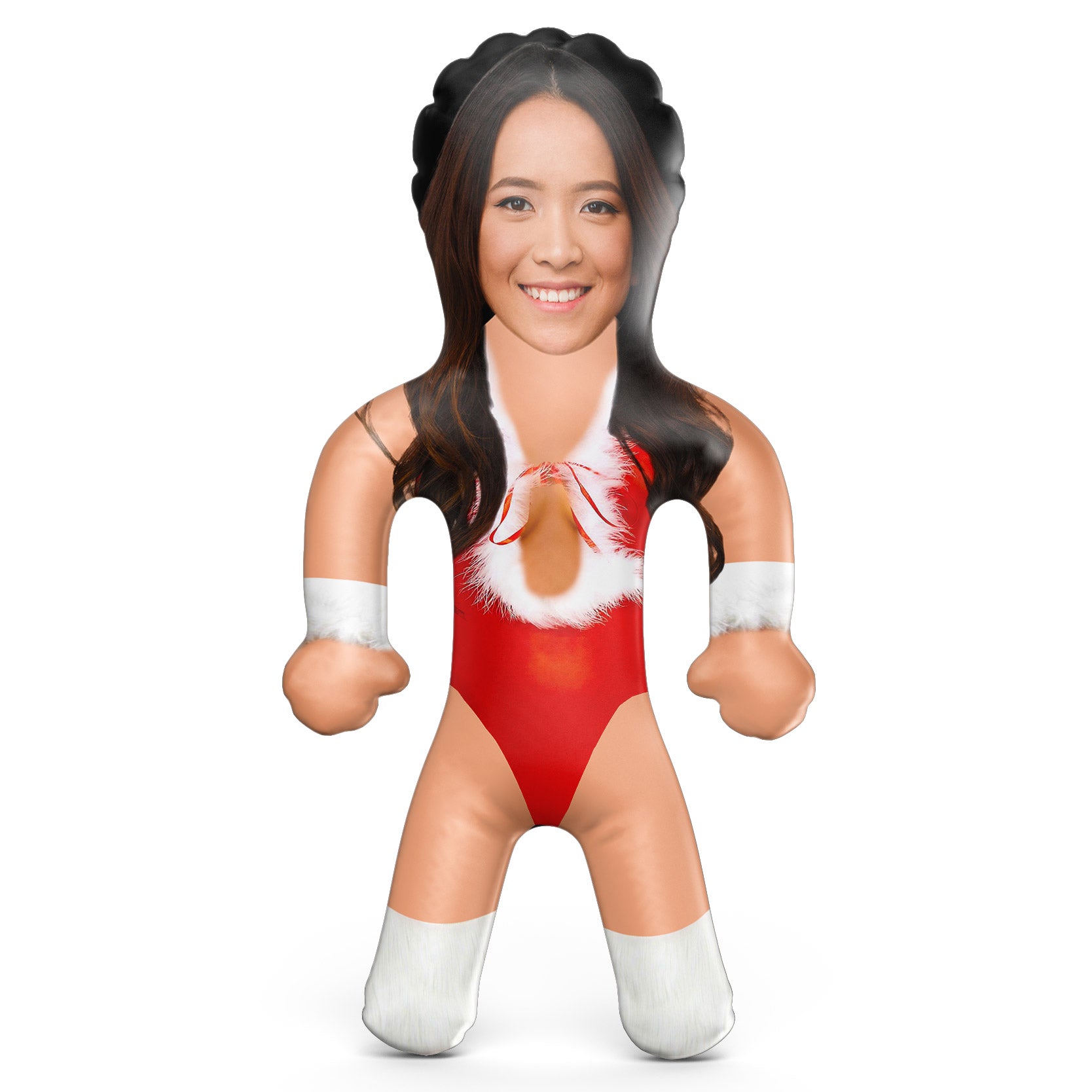 Sexy Fluffy Christmas Bodysuit Blow Up Doll