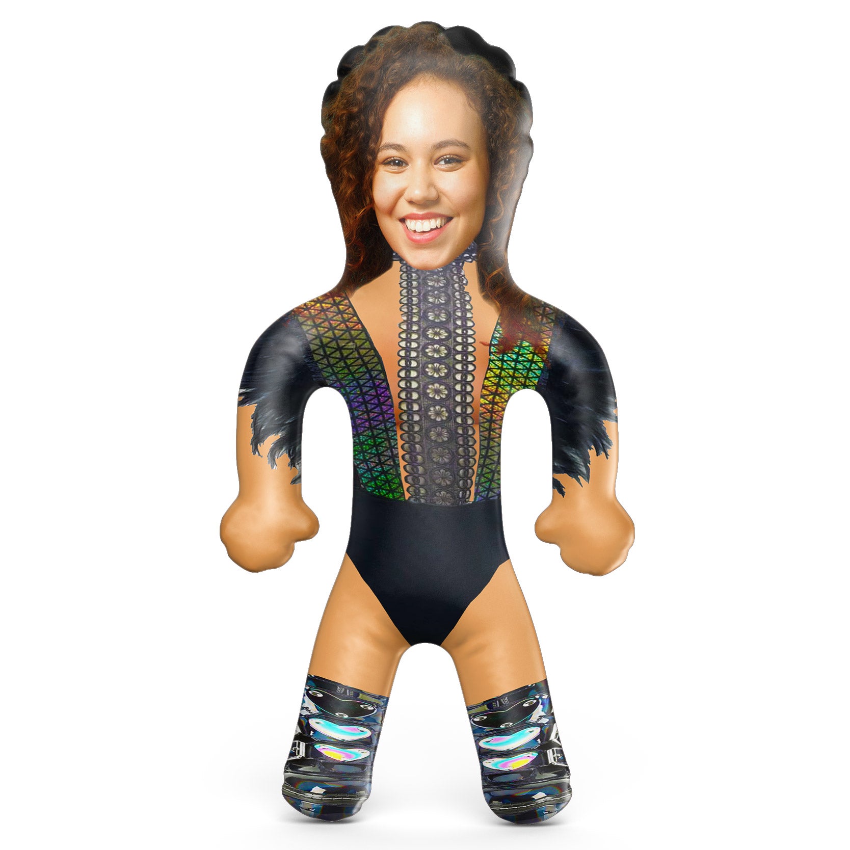 Multi Colour Wings Festival Girl Blow Up Doll