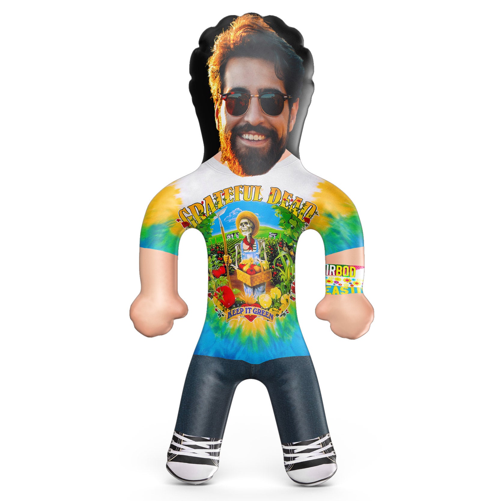 Keep It Green Tie Dye Festival Tee Male Blow Up Doll