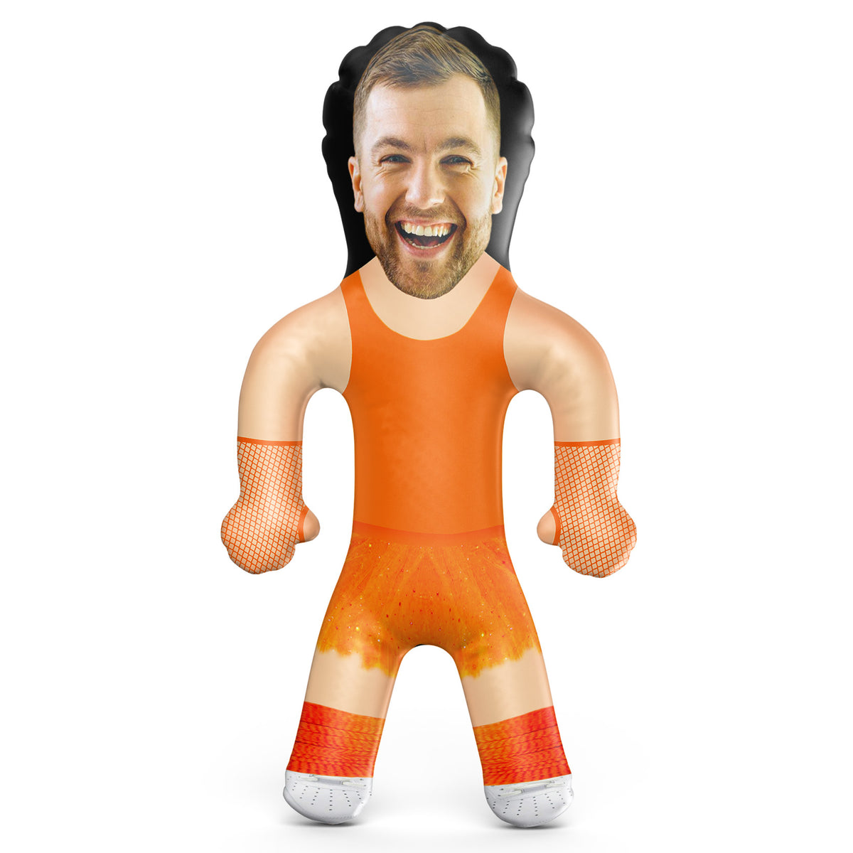 Party Orange Neon Tutu Blow Up Doll