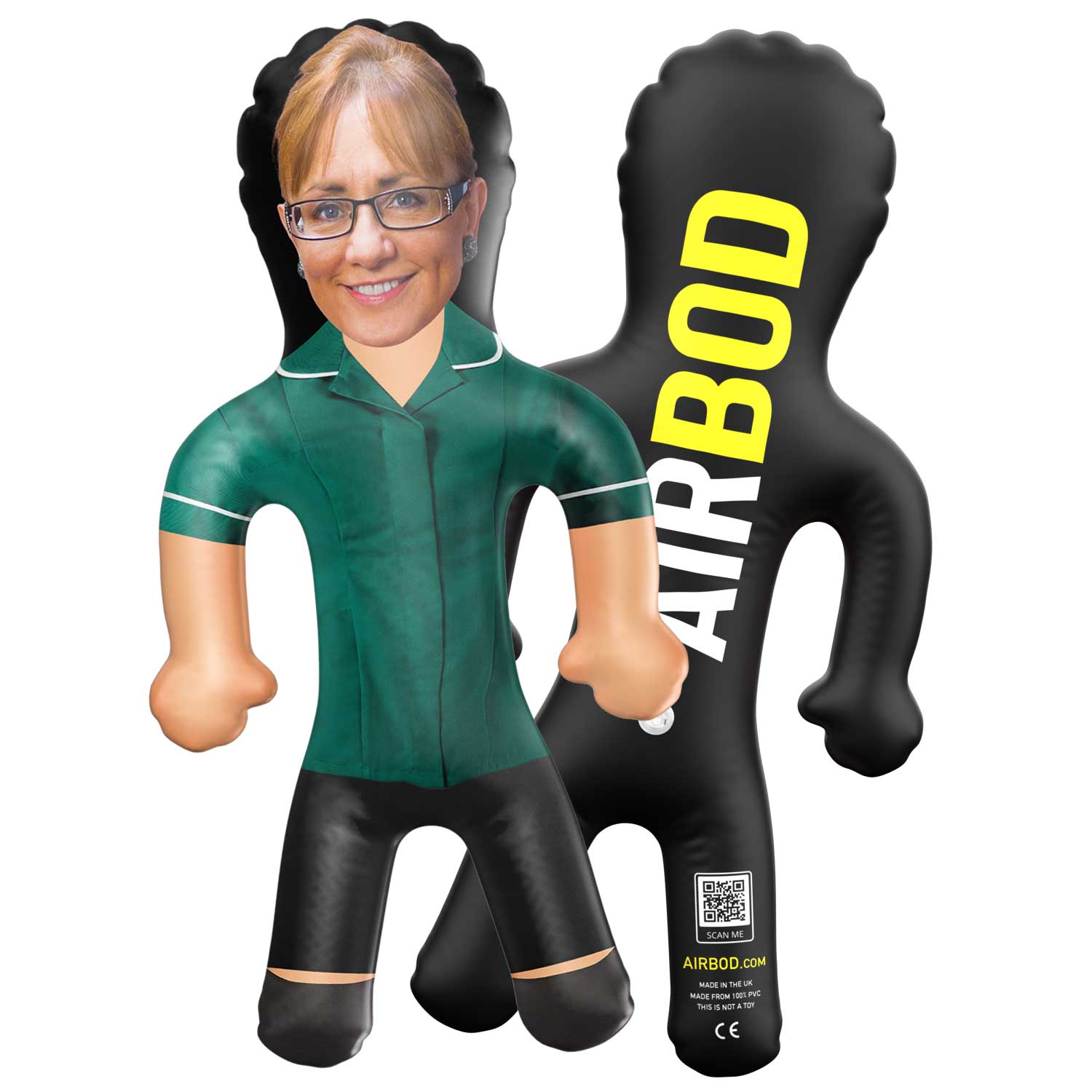 Nurse Uniform Dark Green Blow Up Doll