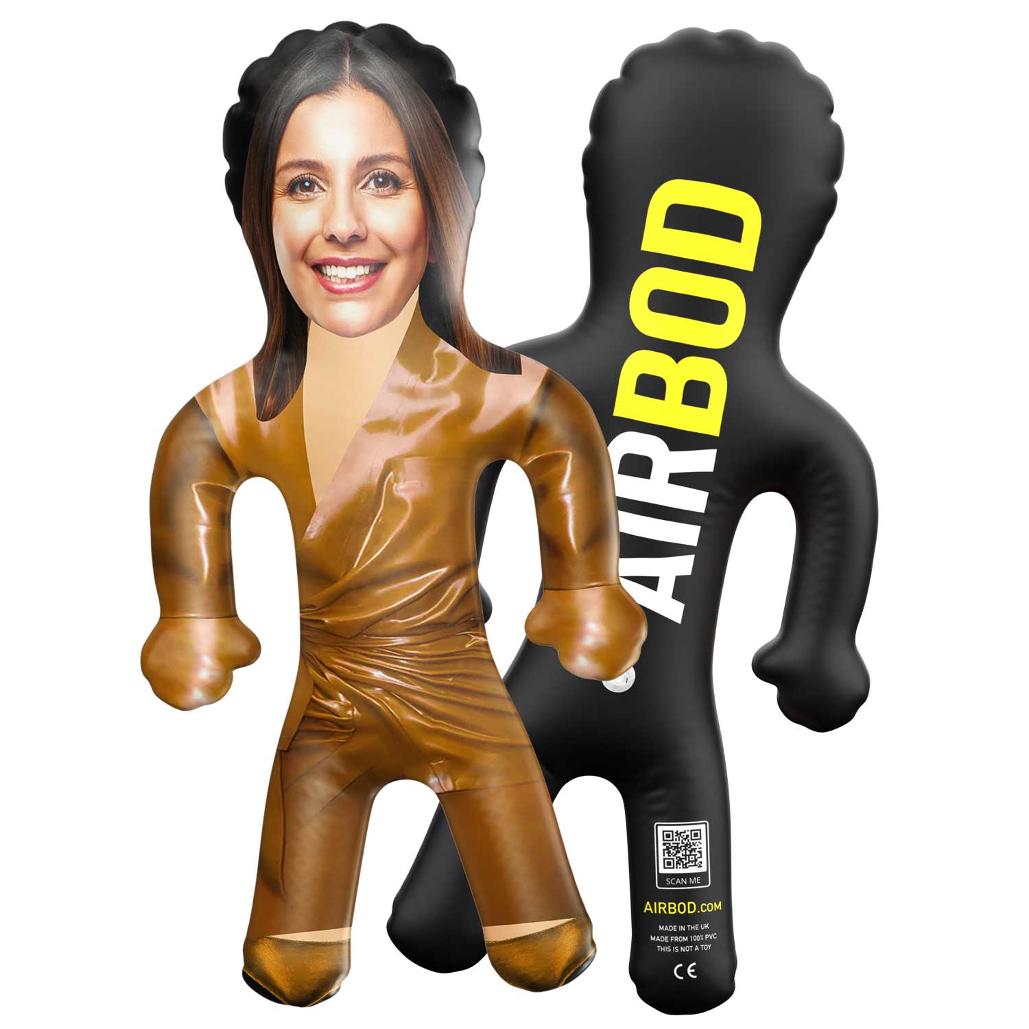 Influencer KK Latex Outfit Paris Blow Up Doll