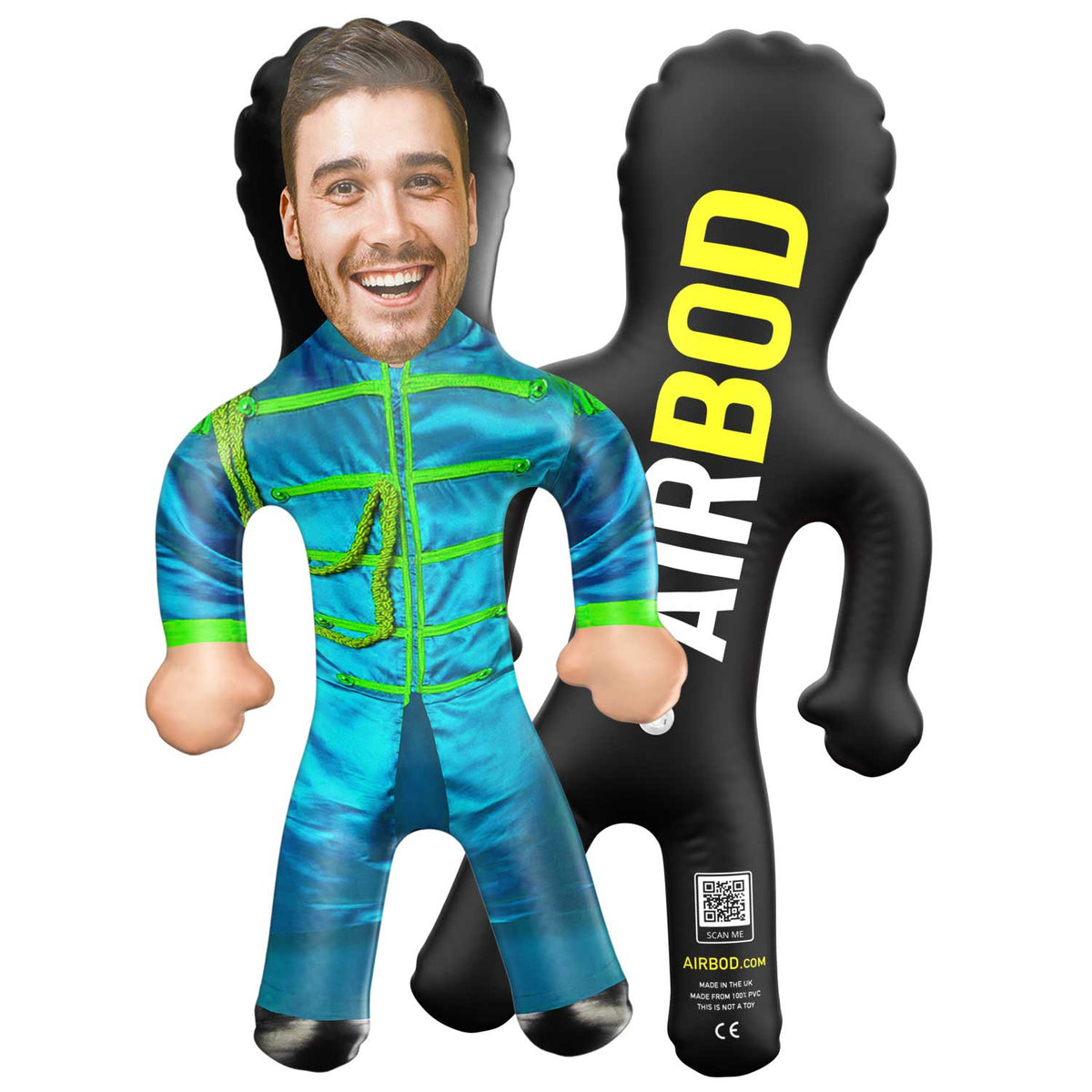 Rock Band Blue Blow Up Doll