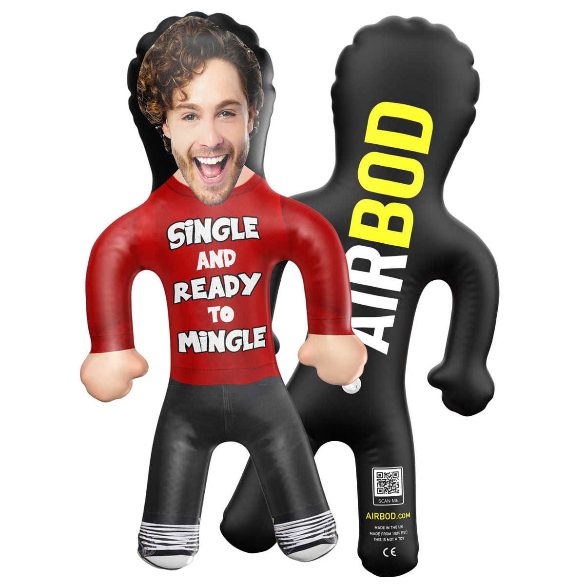Single and Ready To Mingle Blow Up Doll