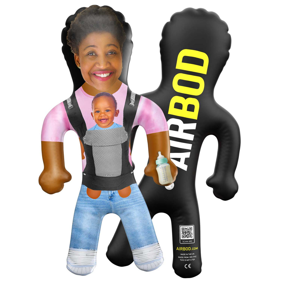 Baby Carrier Pink Blow Up Doll