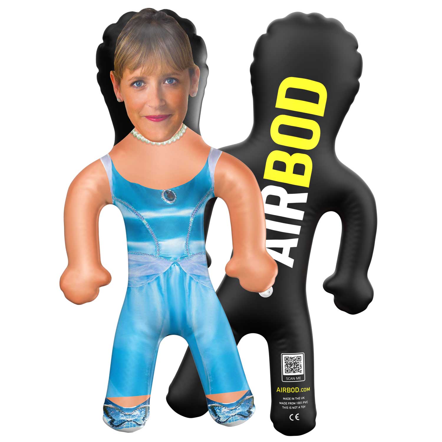 Glass Slipper Princess Blow Up Doll