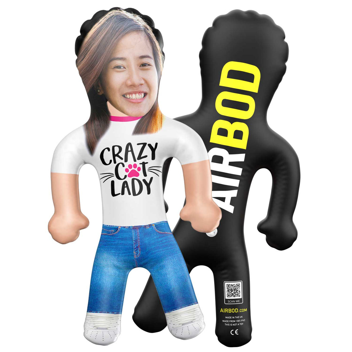 Crazy Cat Lady Blow Up Doll