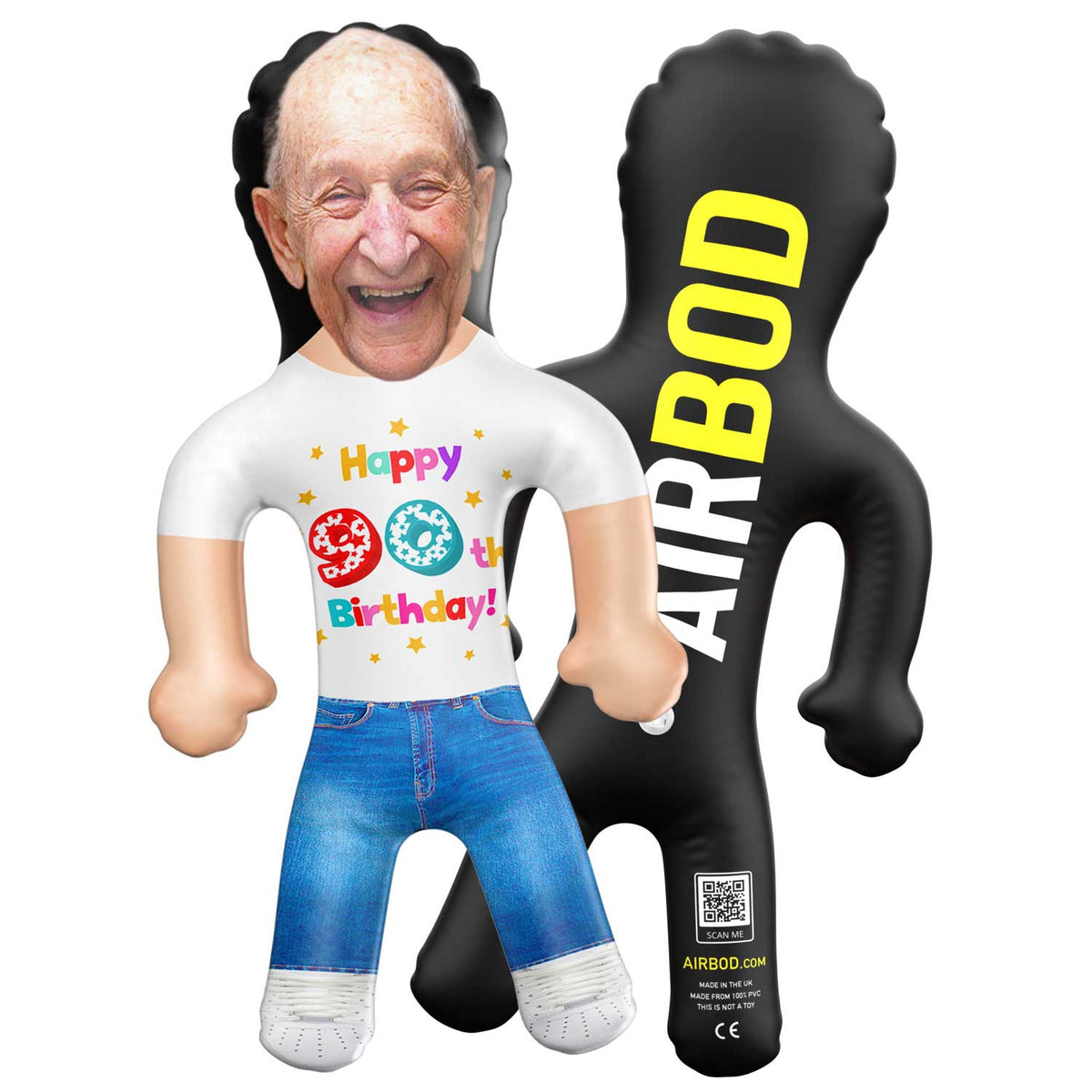 90th Birthday Blow Up Doll