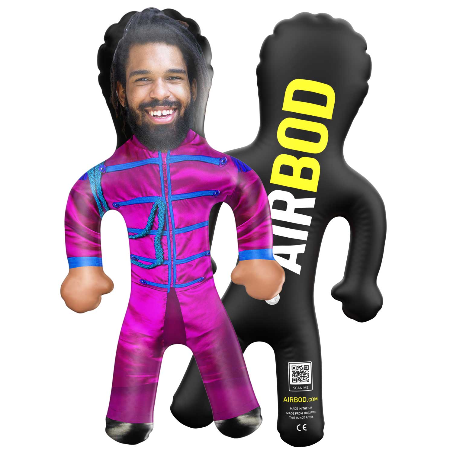 Rock Band Purple Blow Up Doll