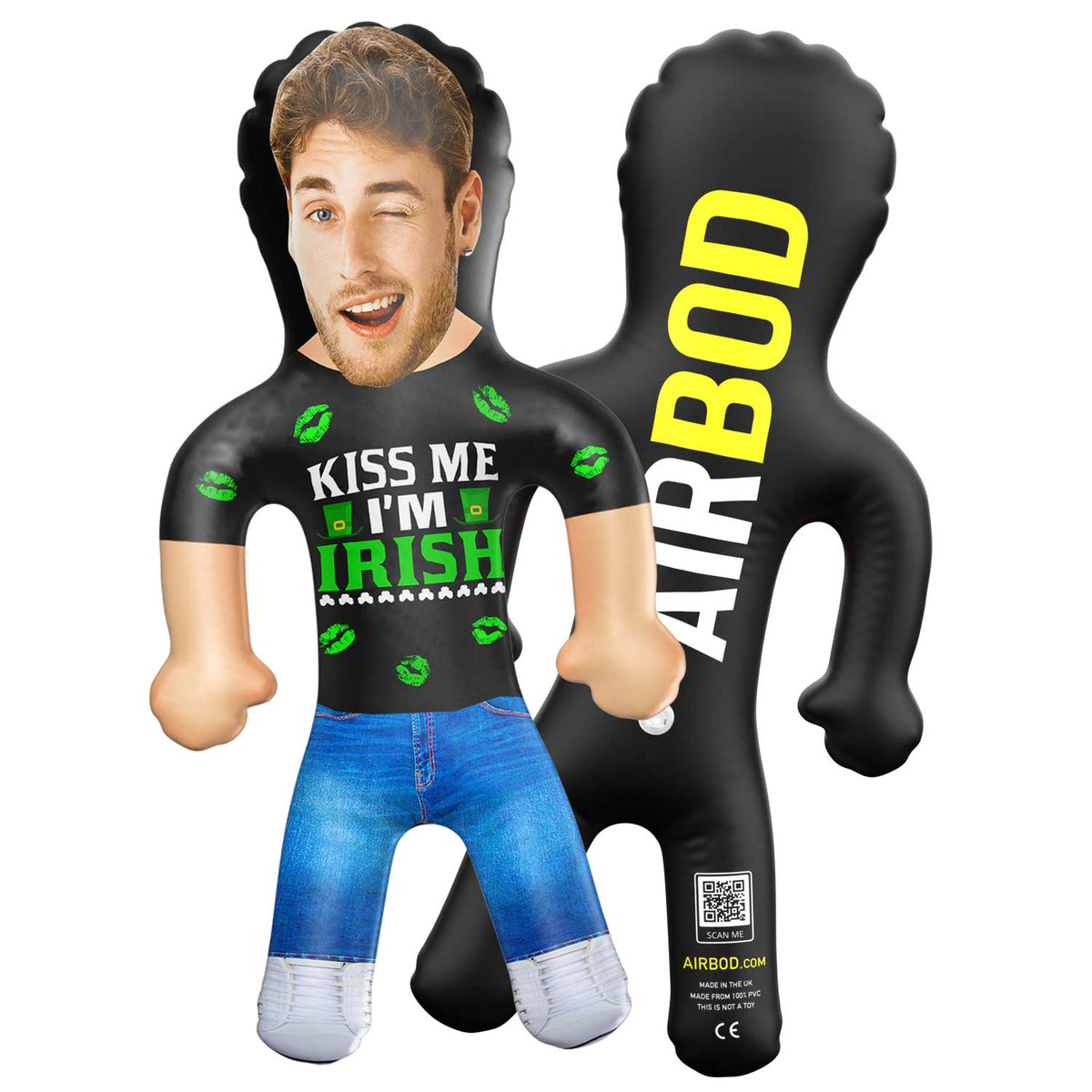 Kiss Me I'm Irish Blow Up Doll