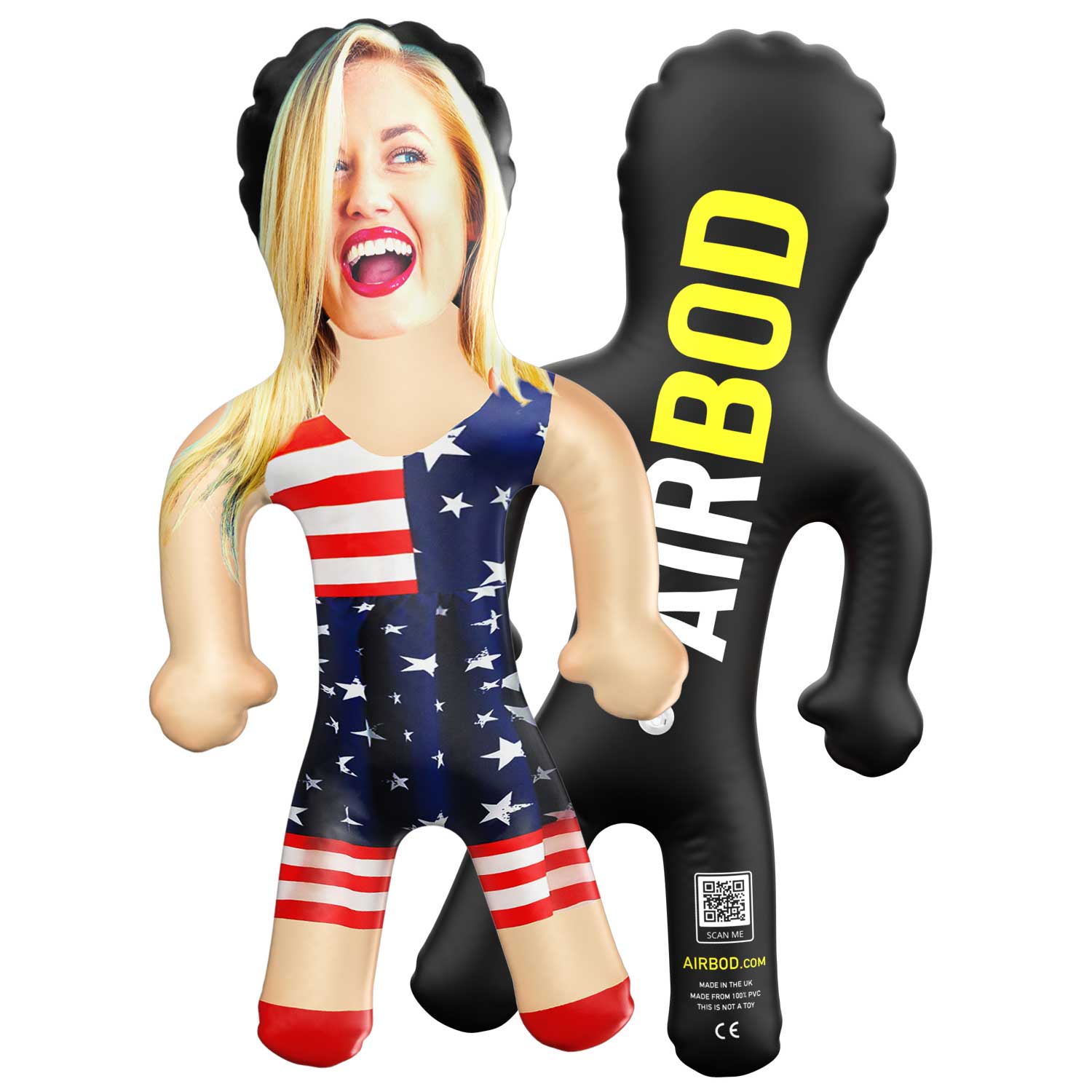 USA American Flag Outfit Blow Up Doll