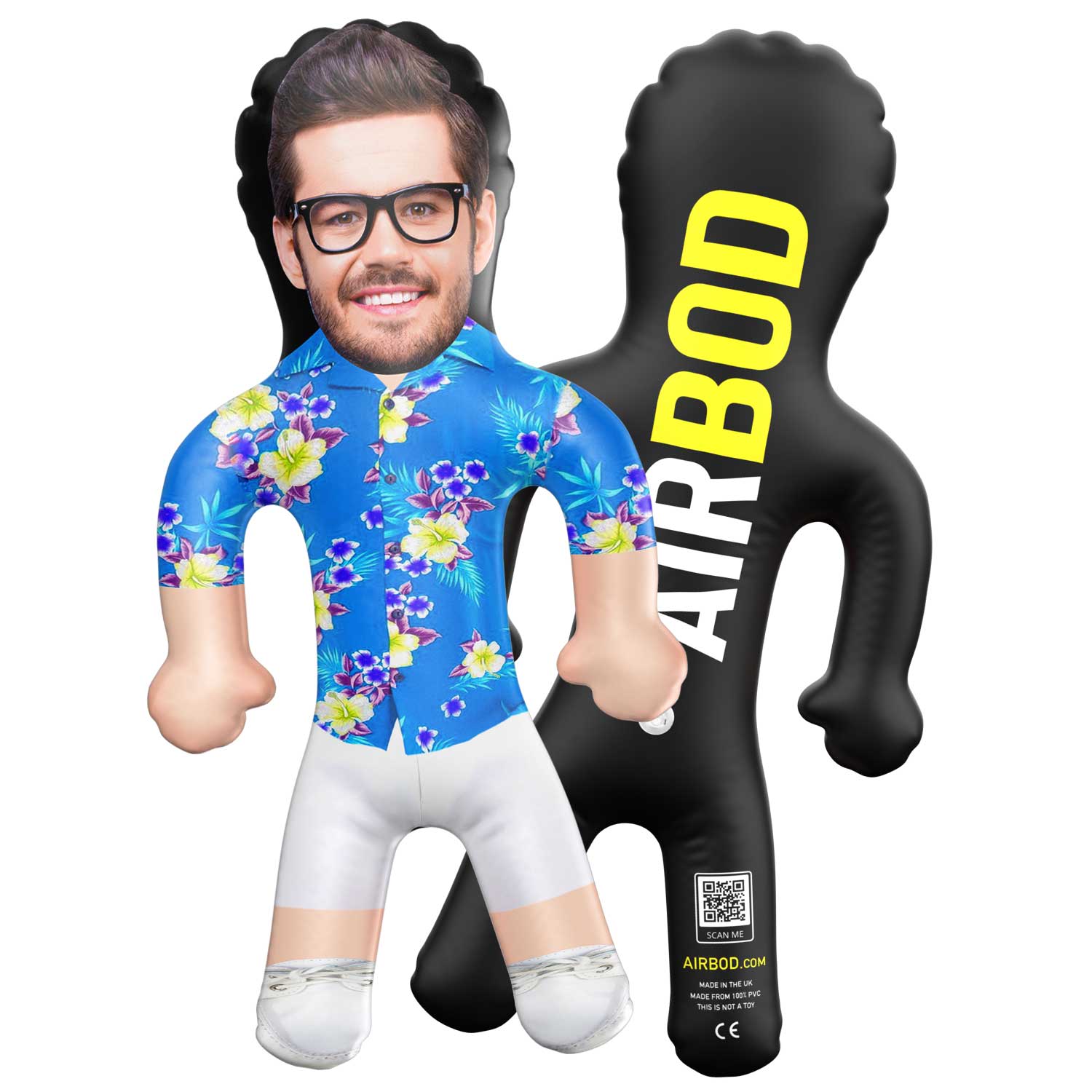 Hawaiian Shirt Blue Blow Up Doll