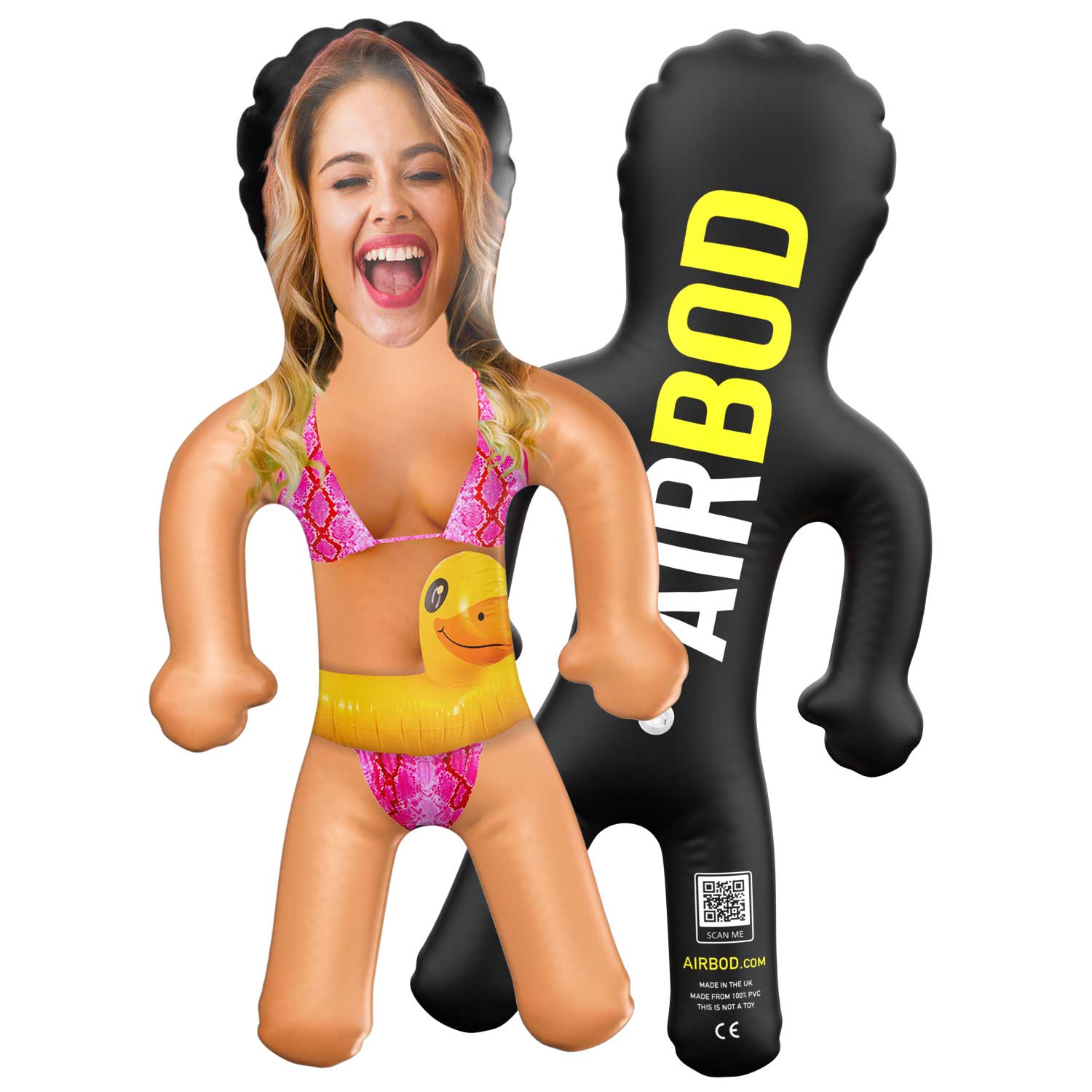 Rubber Duck Bikini Girl Blow Up Doll