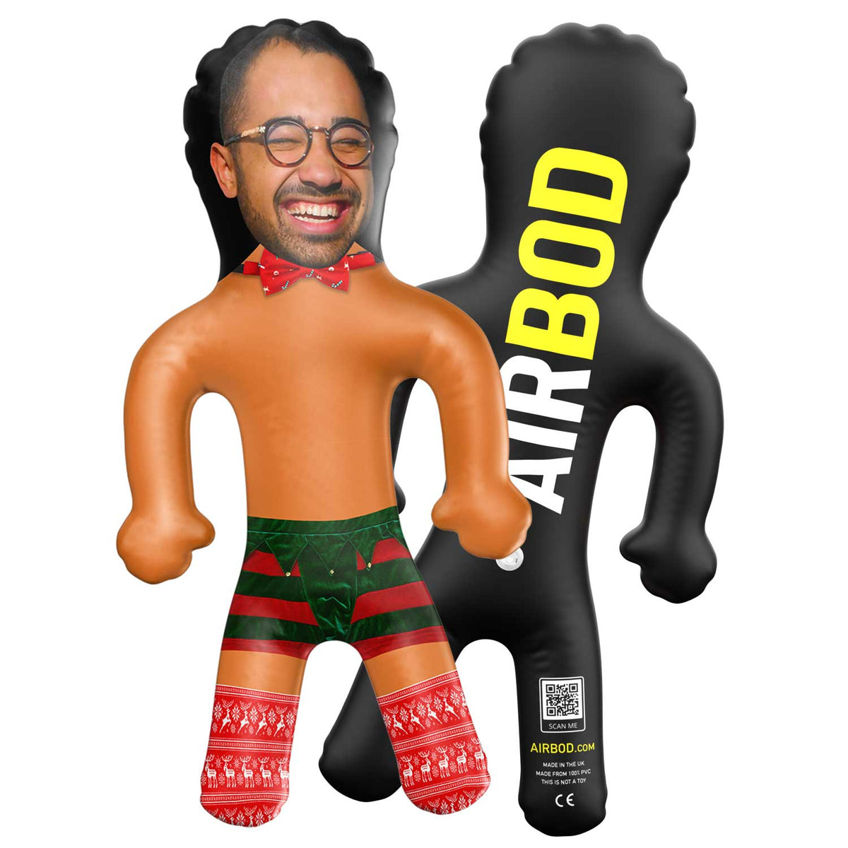 Sexy Christmas Elf With Bow Tie Blow Up Doll