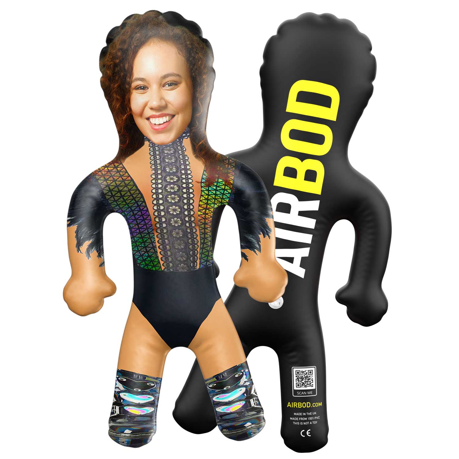 Multi Colour Wings Festival Girl Blow Up Doll