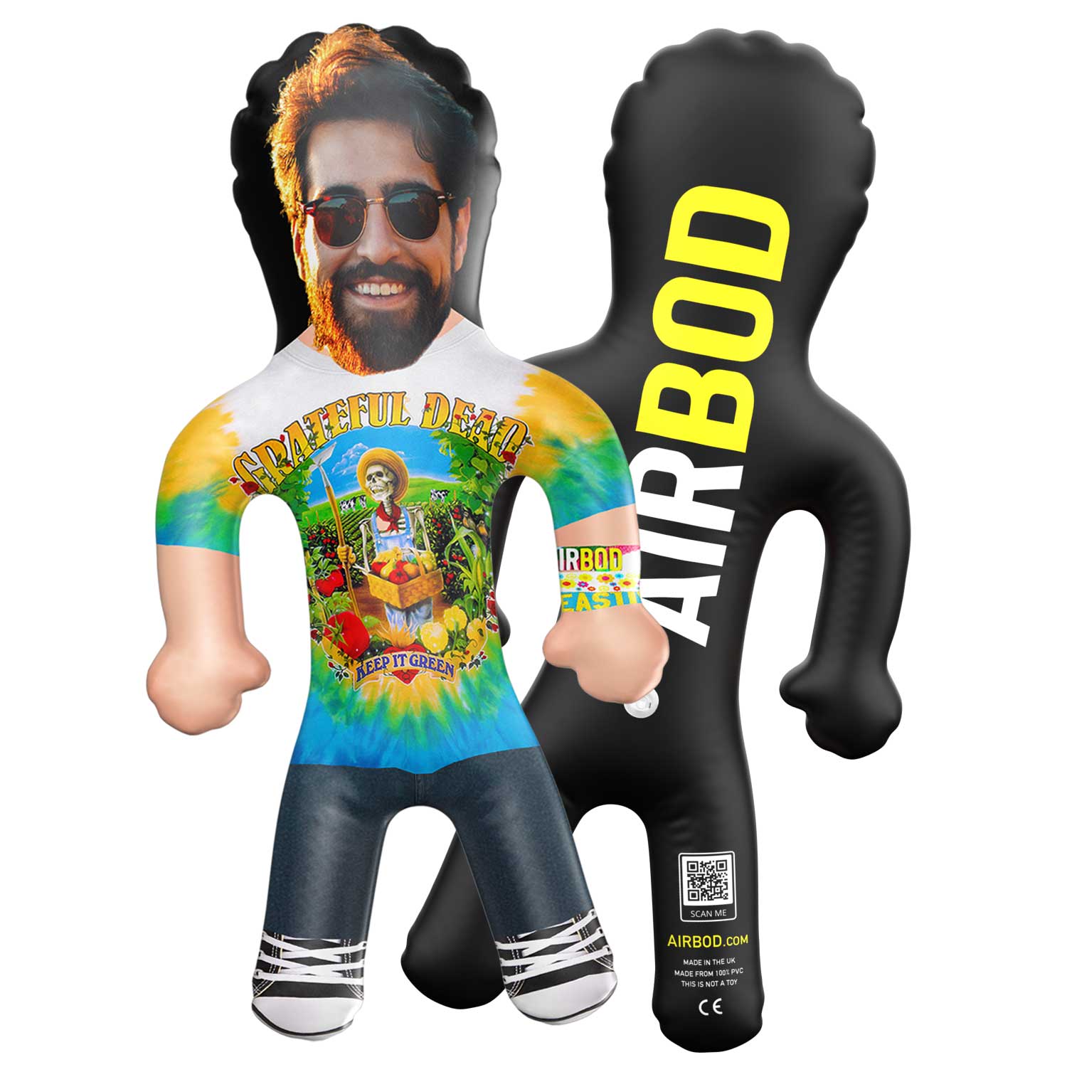 Keep It Green Tie Dye Festival Tee Male Blow Up Doll