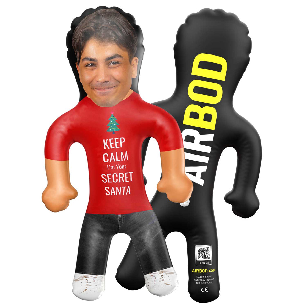 Secret Santa Christmas Jumper Blow Up Doll