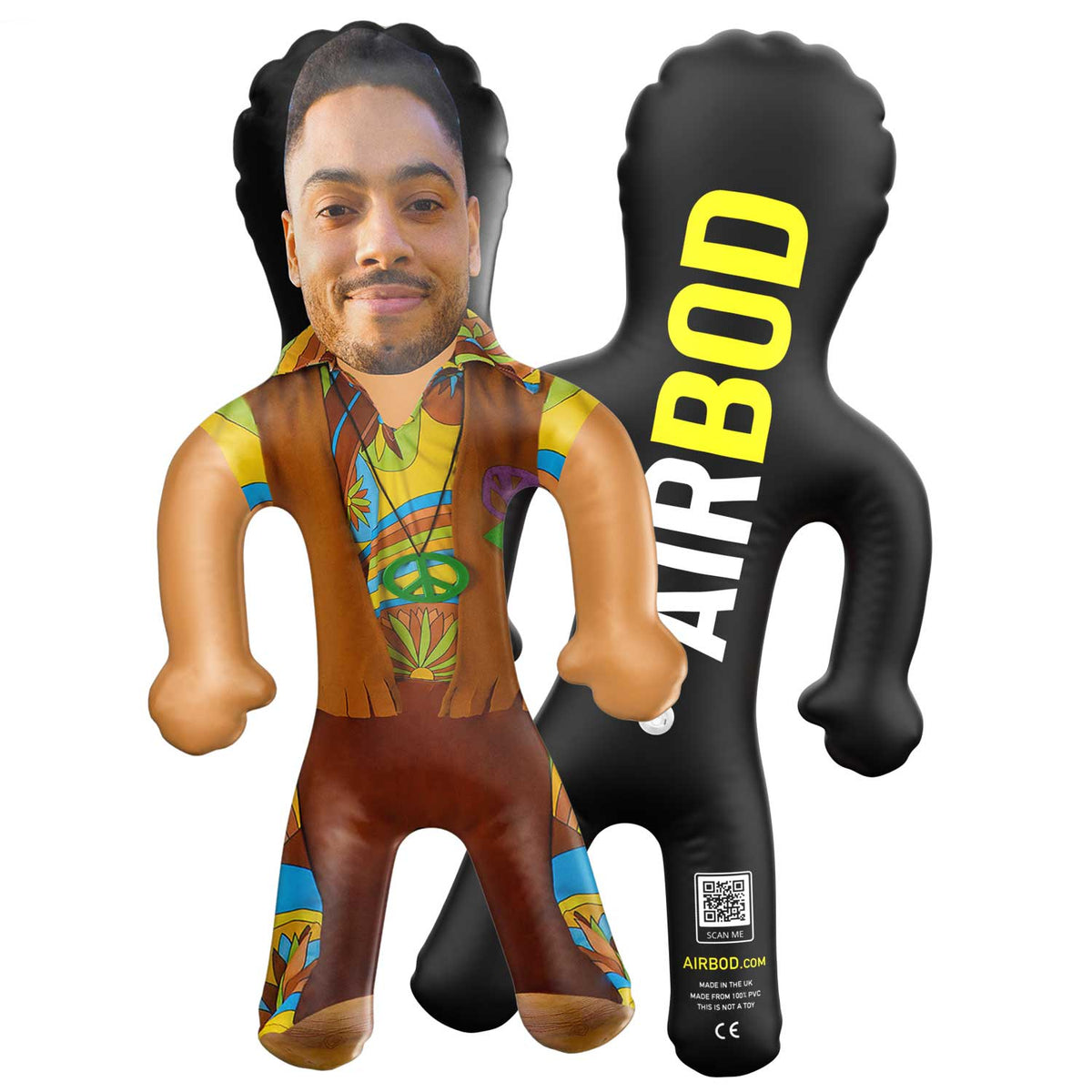 Hippie Guy Blow Up Doll