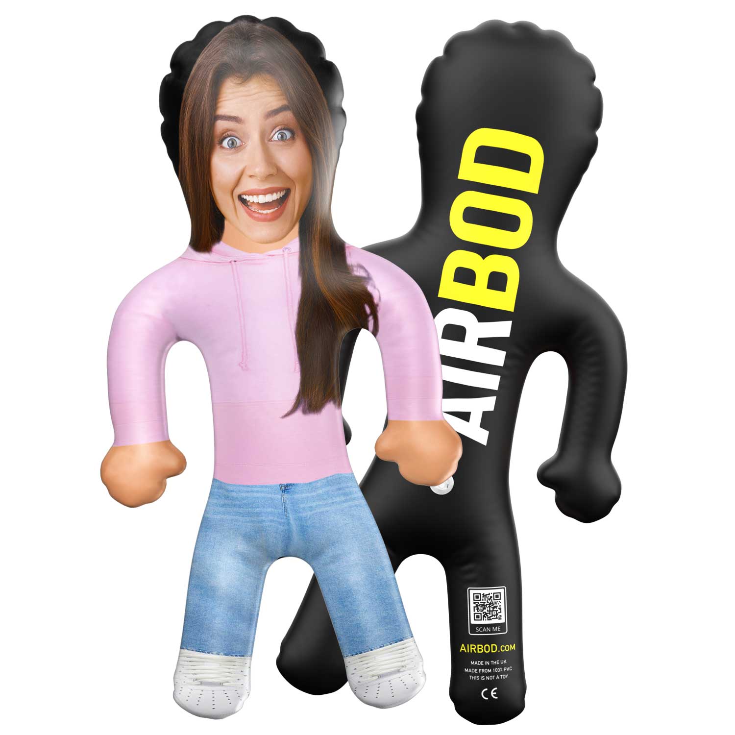 Light Pink Hoodie Girl Blow Up Doll