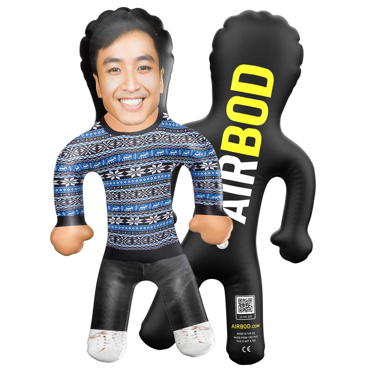 Snowflakes Christmas Jumper Blow Up Doll