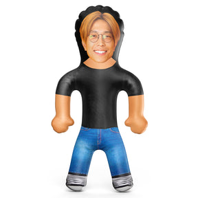 Black T and Blue Jeans Blow Up Doll