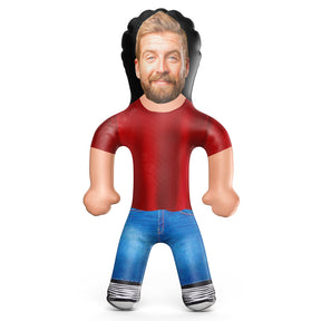 Red T and Blue Jeans Blow Up Doll