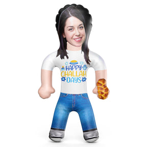 Happy Challah Days Blow Up Doll