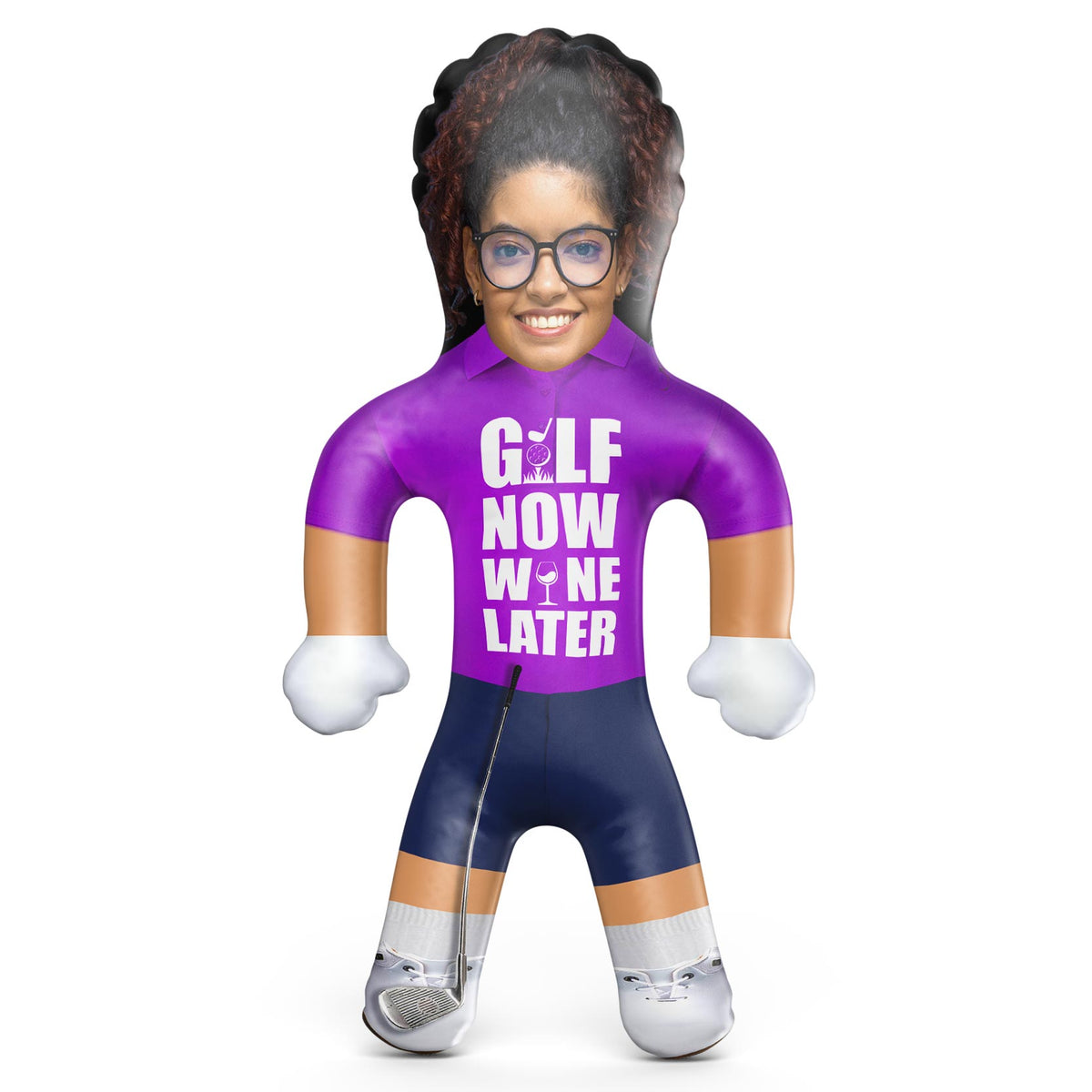 Golf Now, Wine Later Blow Up Doll