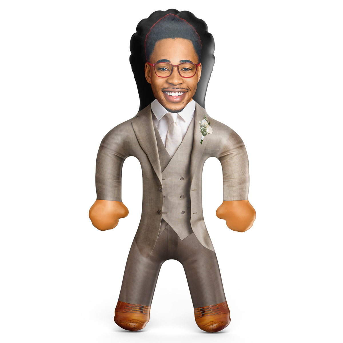Groom Beige Suit Blow Up Doll