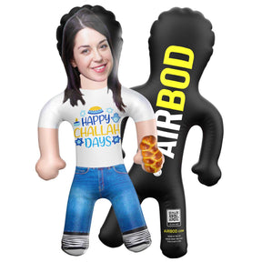Happy Challah Days Blow Up Doll