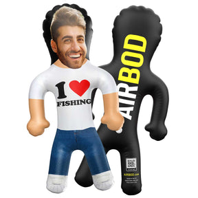 I Heart Fishing Blow Up Doll