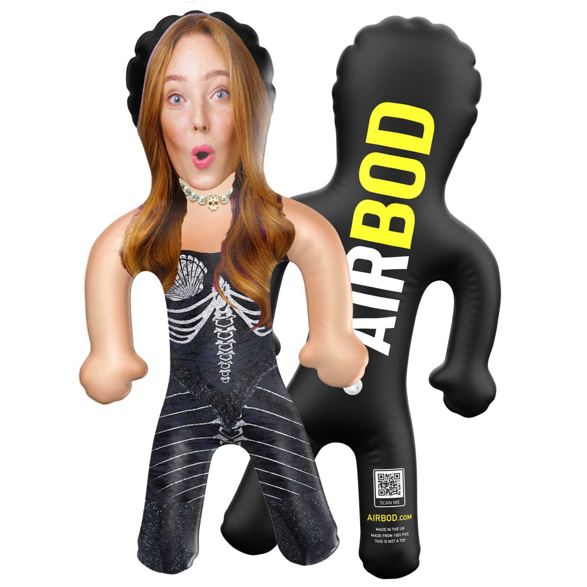 Skeleton Mermaid Blow Up Doll