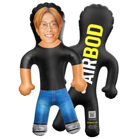 Black T and Blue Jeans Blow Up Doll