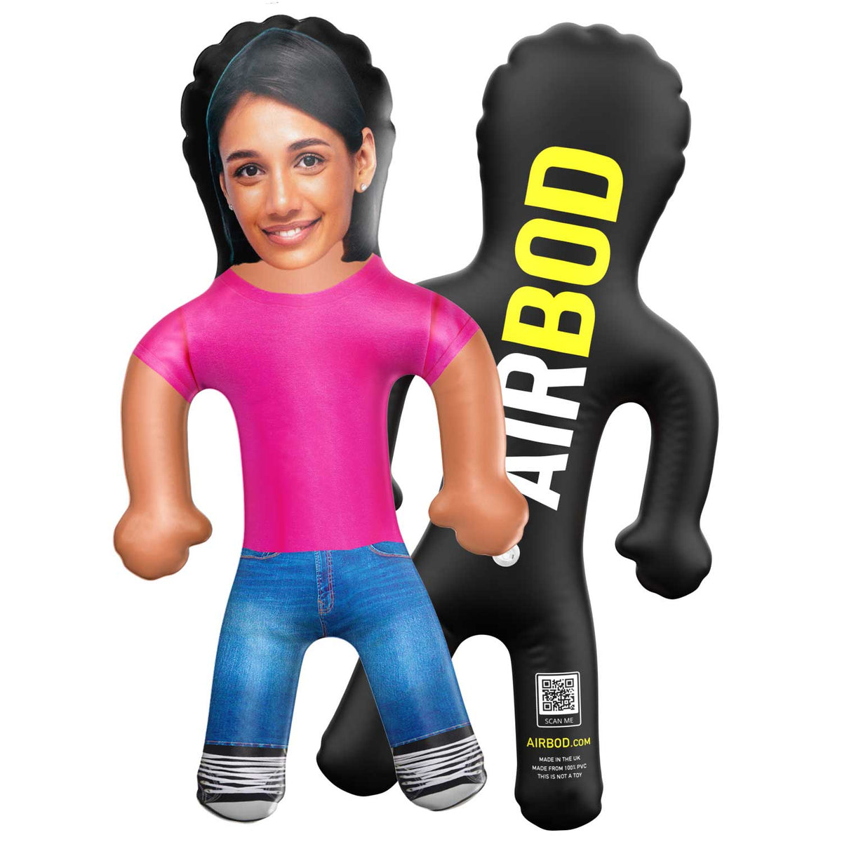 Pink T and Blue Jeans Blow Up Doll