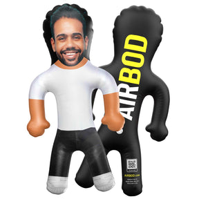 White T and Black Jeans Blow Up Doll