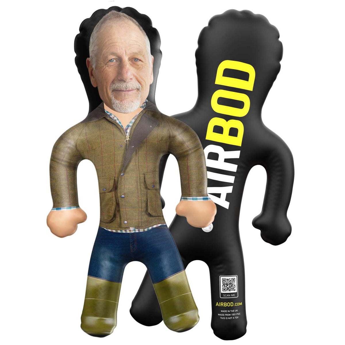 Farmer Tweed Coat Blow Up Doll