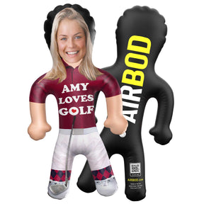 *Your Name* Loves Golf Blow Up Doll