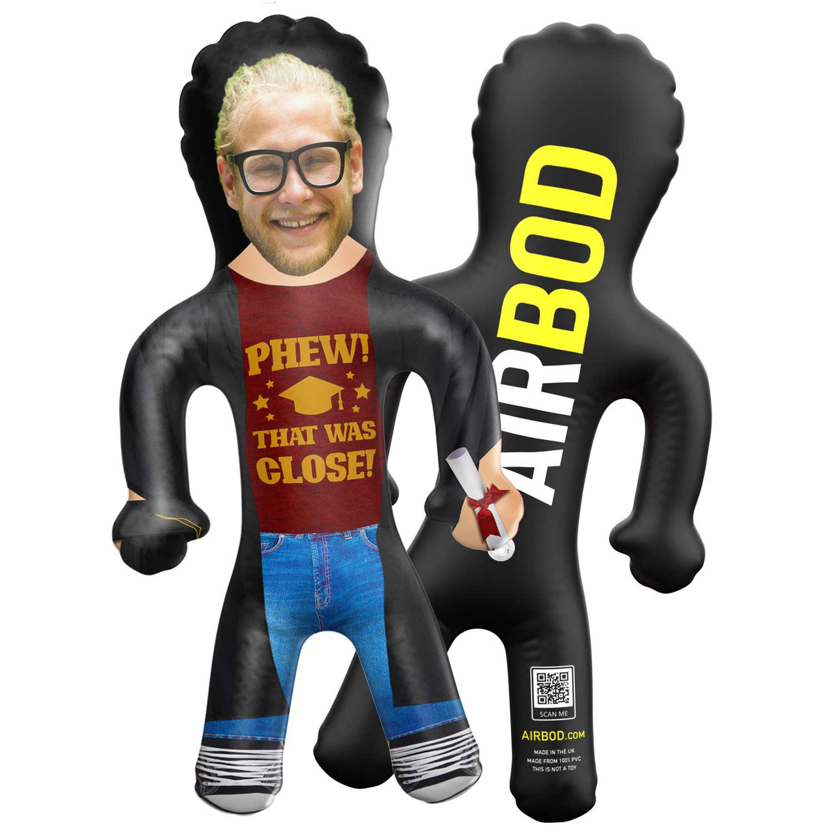 Phew! That Was Close! Graduation Blow Up Doll