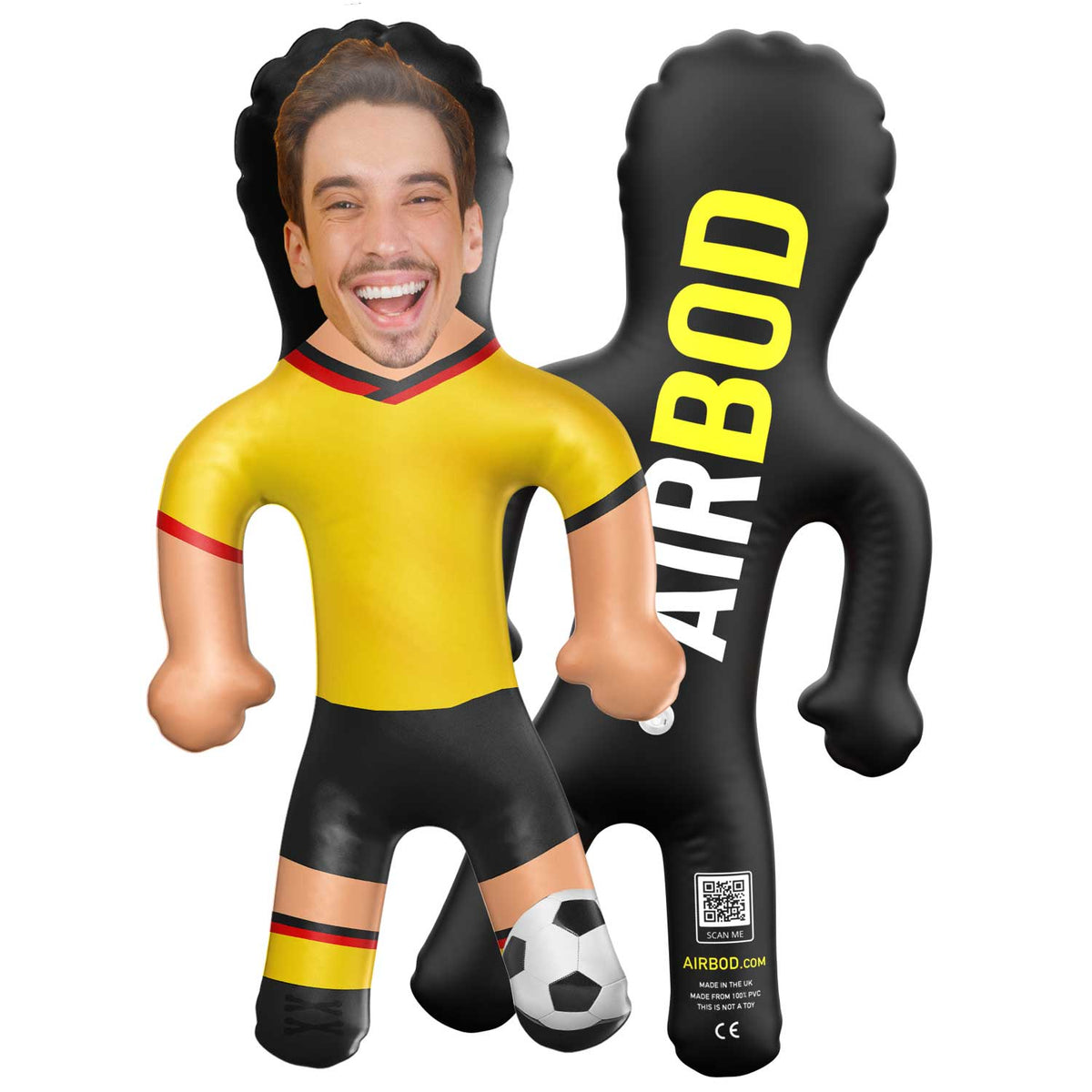 The Hornets Football Yellow Kit Blow Up Doll