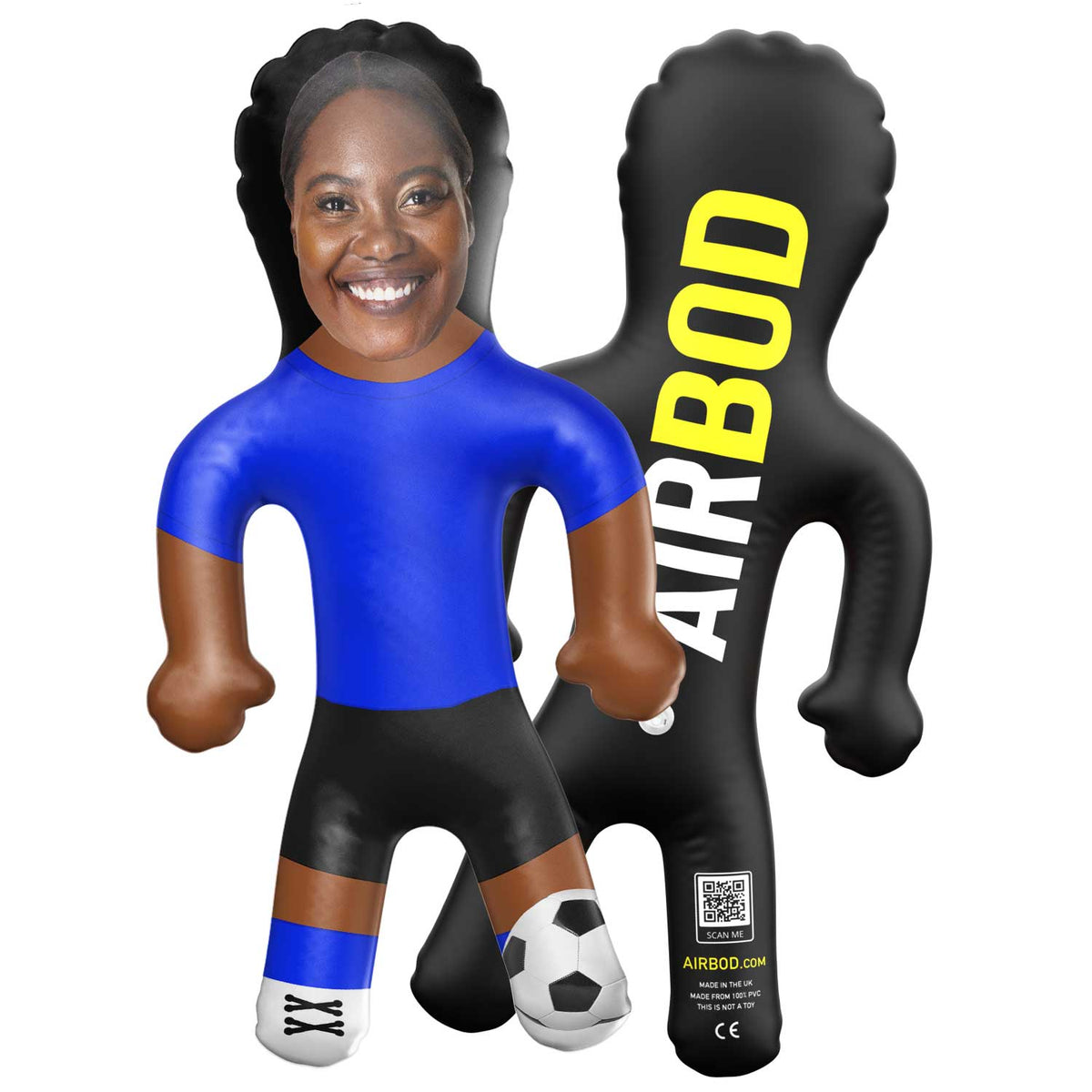 Royal Blue Football Kit Blow Up Doll