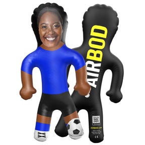 Royal Blue Football Kit Blow Up Doll