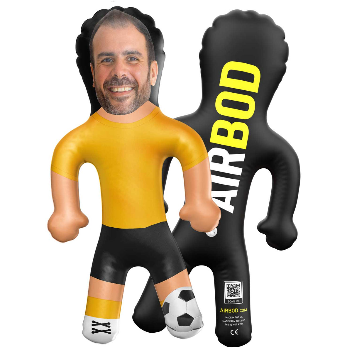 Gold Football Kit Blow Up Doll