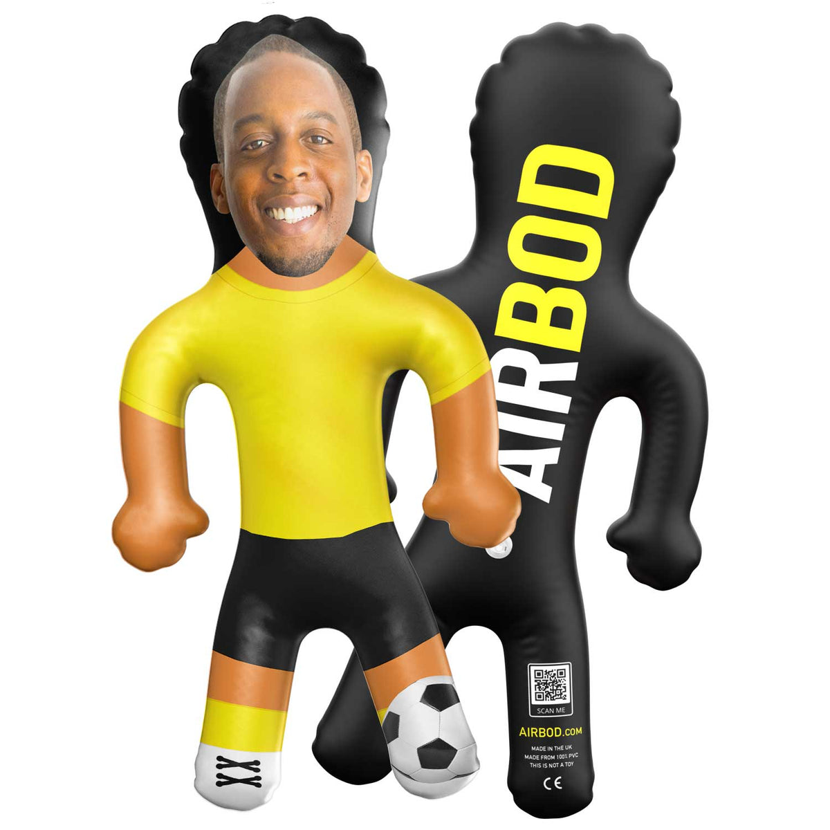 Yellow Football Kit Blow Up Doll