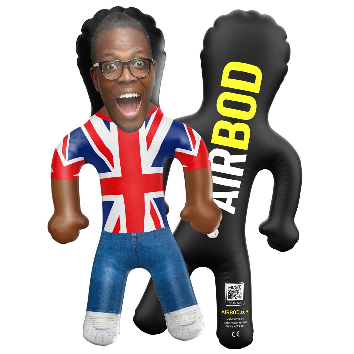 Union Jack T-Shirt Blow Up Doll